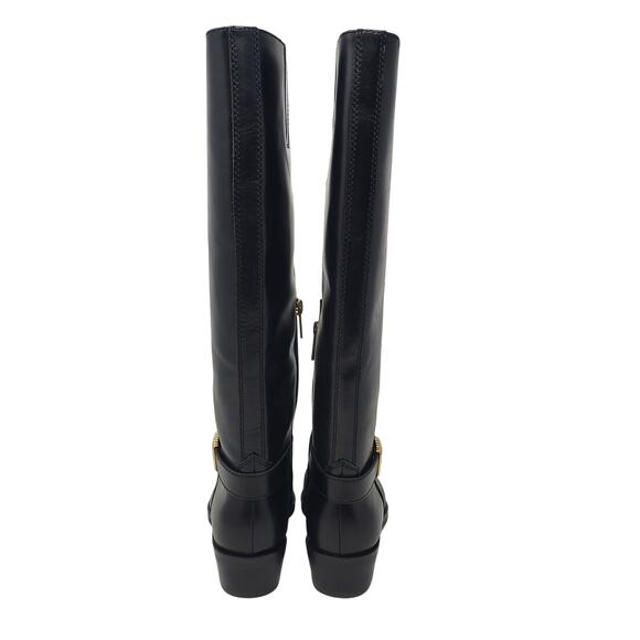 Vince Camuto Melise Extra Wide Calf Boots Black Leather Knee High Size 6 New - Picture 6 of 11
